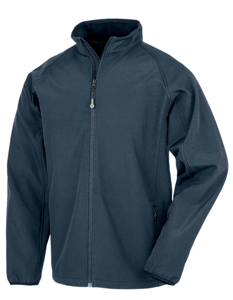 Navy Dunkelblaue Fleecejacke mit Reißverschluss und hohem Kragen.