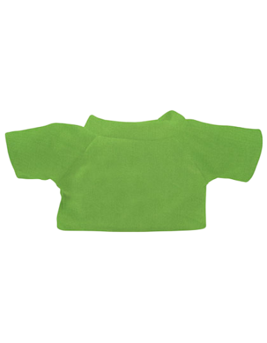 Grünes, kurzes T-Shirt für Kinder, Rückansicht.