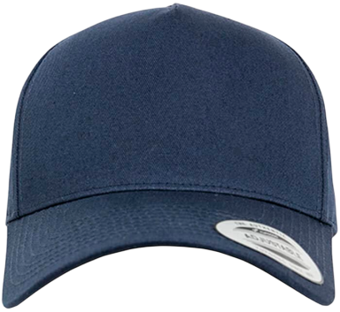 Dunkelblaues Baseballcap mit gebogenem Schirm und ohne Aufdruck.