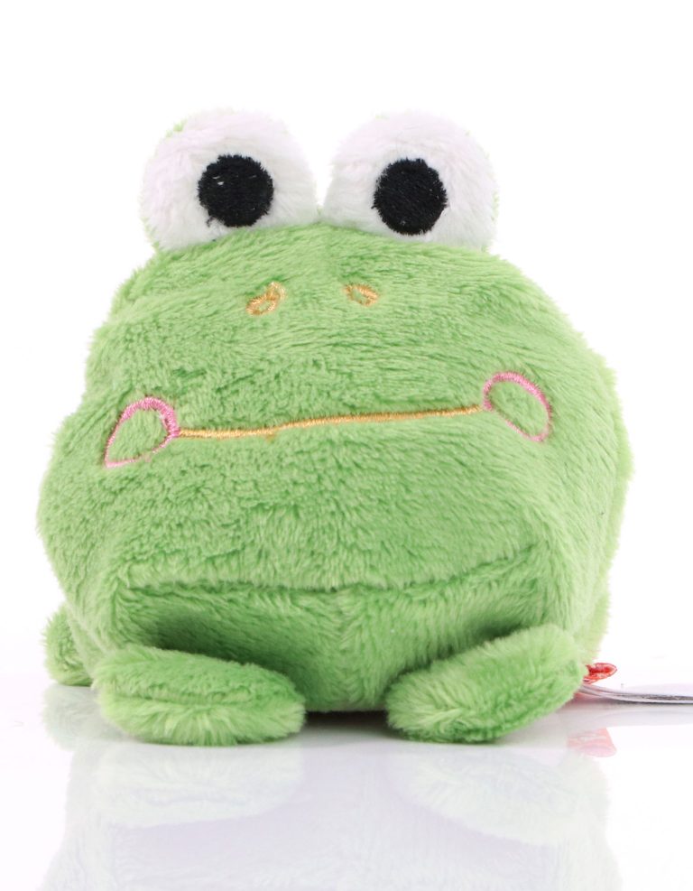 Frosch Kuschelfrosch mit großen Augen und einem freundlichen Gesichtsausdruck.