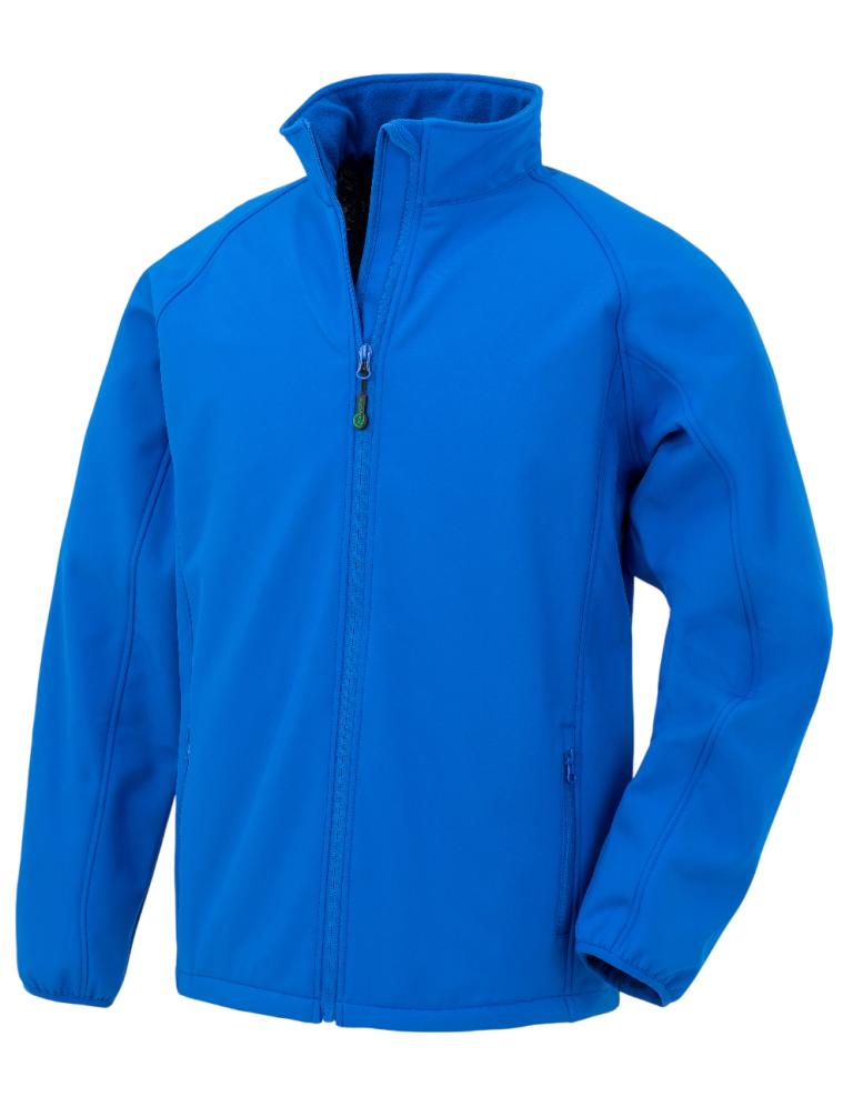 Royal Blaues, sportliches Jackett mit Reißverschluss und Stehkragen.
