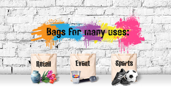 Taschen für verschiedene Anwendungen: Hygiene, Events, Sport.